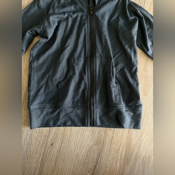 Kate Quinn Kids Full Zip Hoodie Jacket Blue Grey Modal - Size 2T - Picture 2 of 5